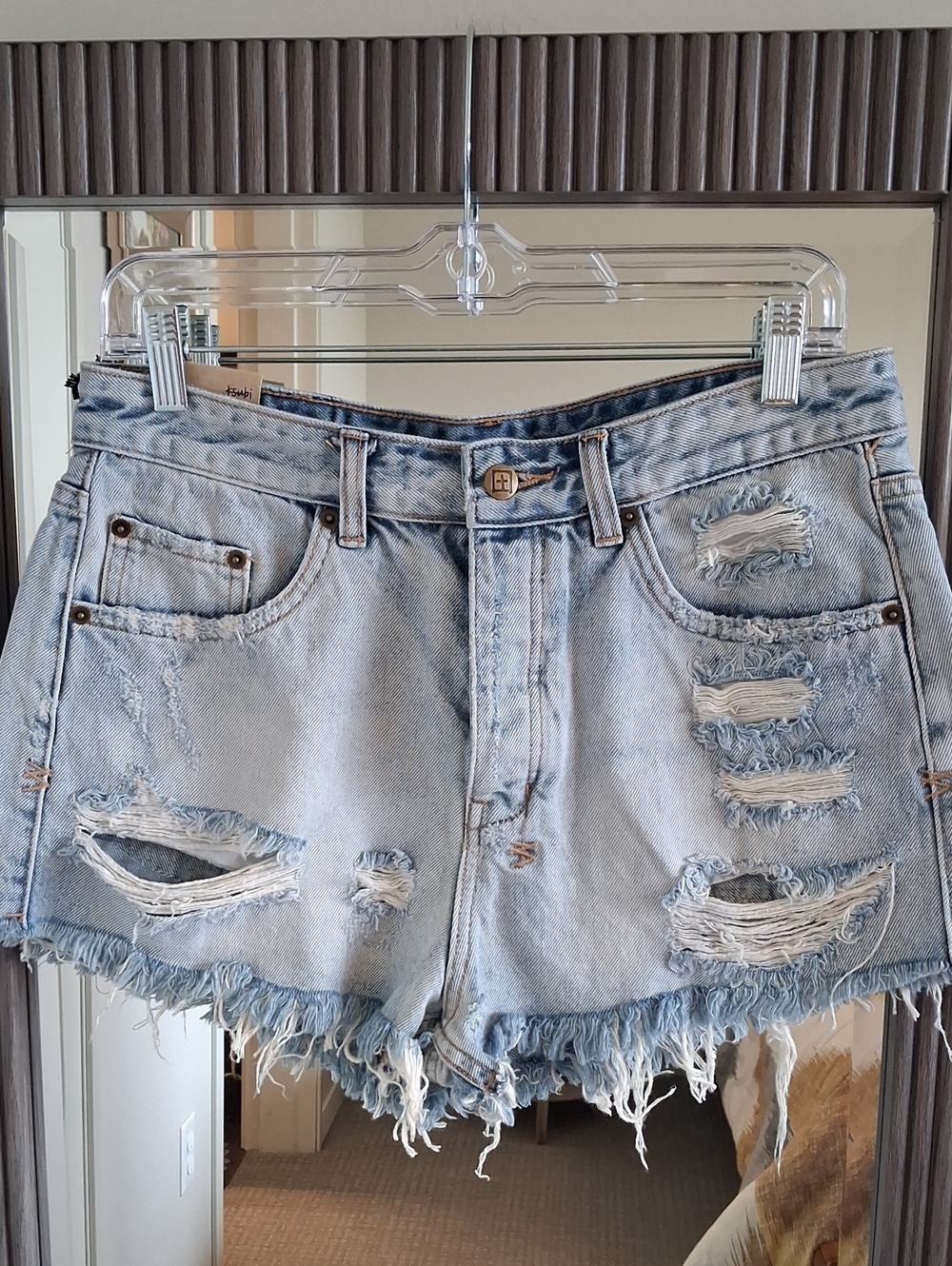 NWT**Ksubi Tongue N Cheek Denim Short Messed Up ** Size 29